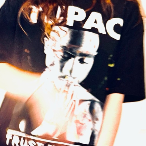 NWT Tupac “trust no one” t unisex distressed hand painted mini dress 👗